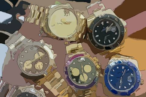 许多手表